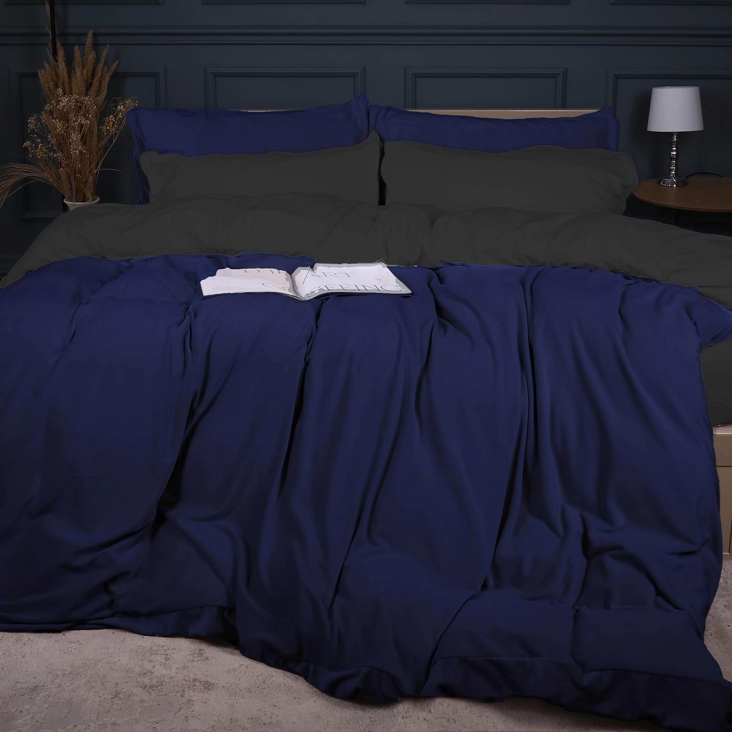 Комплект постільної білизни MirSon Велюр Winter Frost 28-0005 + 28-0006 Tagetes Velvet 175х210 (2200004007830)