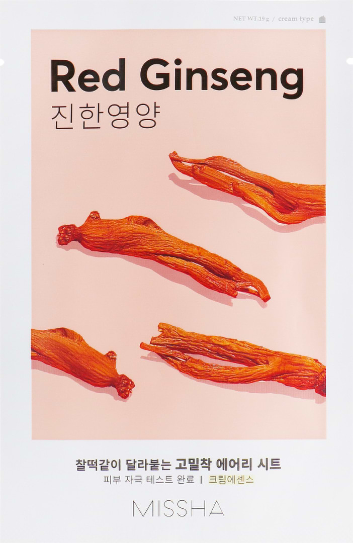 Маска для обличчя Missha Airy Fit Червоний женьшень 19 г (8809747963720)