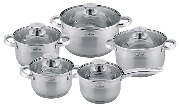 Фото - Набор посуды Maxmark MK-3710 10 пр. (MK-3710) Фото - Набор посуды Maxmark MK-3710 10 пр. (MK-3710)