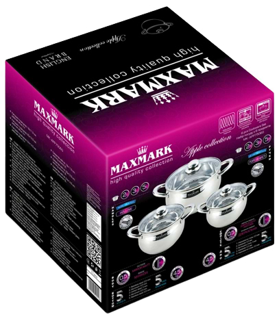 Фото - Набір посуду Maxmark MK-APP7506G 6 пр.