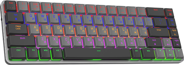 Фото - Клавиатура беспроводная игровая GamePro Red Switch Low Profile Wireless Dark Gray (MK122R)
