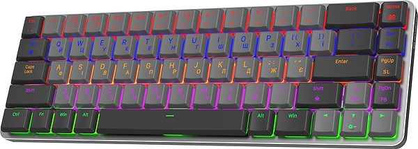 Фото - Клавиатура беспроводная игровая GamePro Red Switch Low Profile Wireless Dark Gray (MK122R)