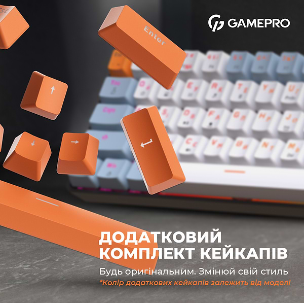 Фото - Уцінка - Клавіатура дротова ігрова GamePro MK130R Hot-Swap Red Swich RGB Black (MK130R)