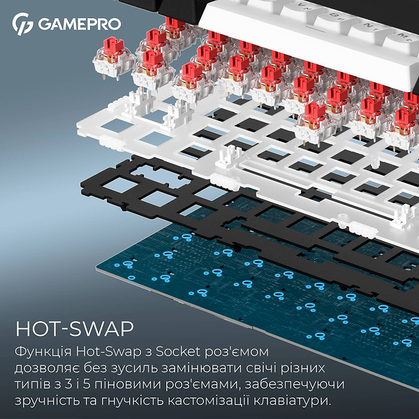 Фото - Клавиатура беспроводная игровая GamePro Asgard Valhalla (MK160B Pro)
