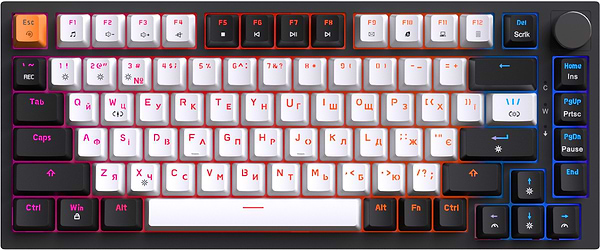 Фото - Клавиатура проводная игровая GamePro MK160B Hot-Swap Red Swich RGB Black (MK160B)