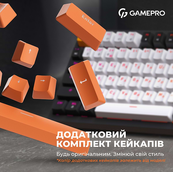 Фото - Уценка - Клавиатура проводная игровая GamePro MK160B Hot-Swap Red Swich RGB Black (MK160B)
