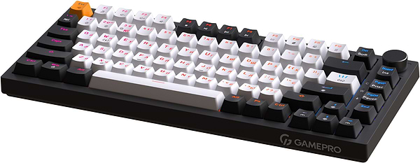 Фото - Клавиатура проводная игровая GamePro MK160B Hot-Swap Red Swich RGB Black (MK160B)