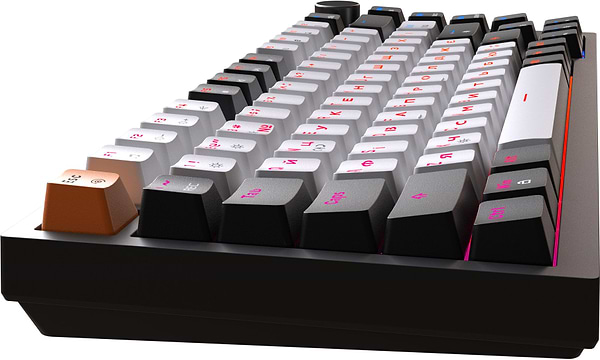 Фото - Клавиатура проводная игровая GamePro MK160B Hot-Swap Red Swich RGB Black (MK160B)