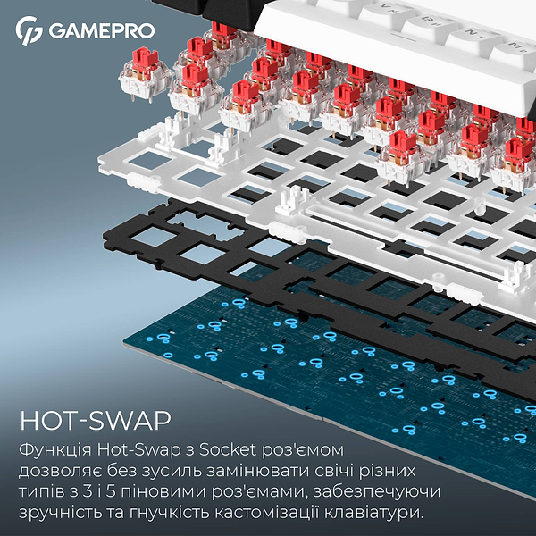 Фото - Клавиатура беспроводная игровая GamePro Asgard Valhalla (MK160W Pro)