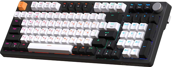 Фото - Клавиатура проводная игровая GamePro MK170B Hot-Swap Red Swich RGB Black (MK170B)