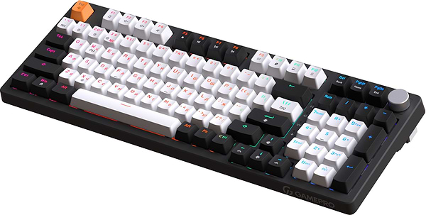 Фото - Клавиатура проводная игровая GamePro MK170B Hot-Swap Red Swich RGB Black (MK170B)