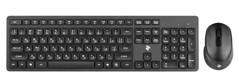 Клавиатура+мышь беспроводная 2E MK420 WL Black (2E-MK420WB)