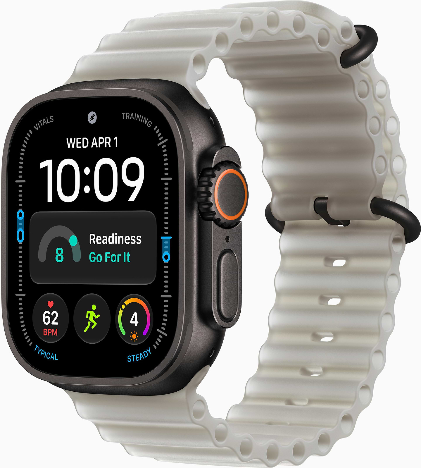 Смарт-часы Apple Watch Ultra 4 GPS + eSIM 49mm Black Titanium Case with Translucent Gray Ocean Band