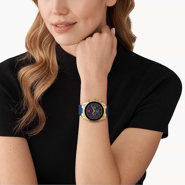 Фото - Уценка - Смарт-часы Michael Kors Gen 6 Bradshaw Navy Silicone (MKT5152)