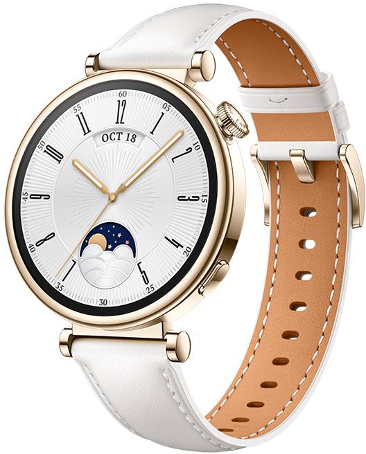 Смарт-часы Huawei Watch GT 4 41mm Classic White Leather - Фото 1