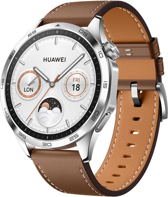 Смарт-часы Huawei Watch GT 4 46mm Classic Brown Leather - Фото 1