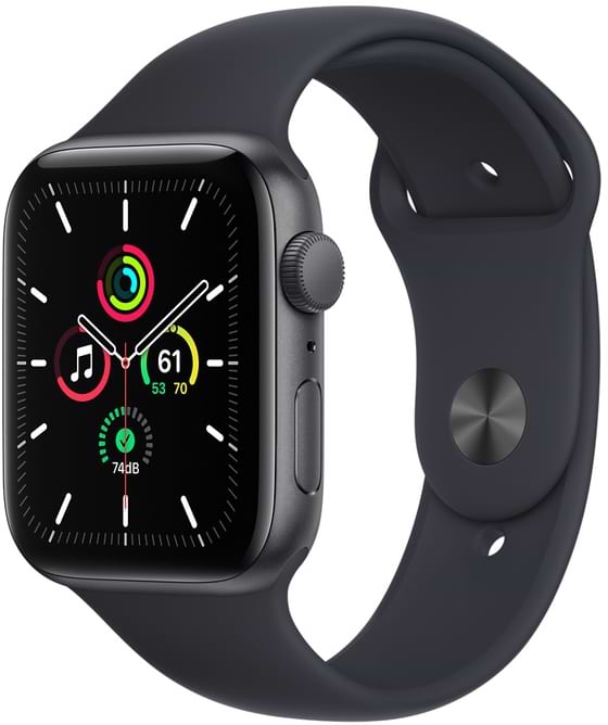 Смарт-часы Apple Watch SE 44mm Space Gray Aluminium Case with Midnight Sport Band