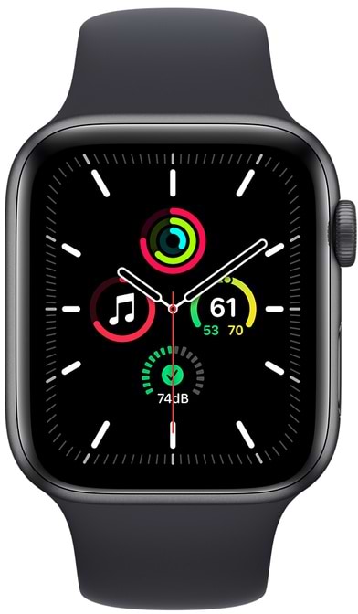 Фото - Смарт-годинник Apple Watch SE 44mm Space Gray Aluminium Case with Midnight Sport Band