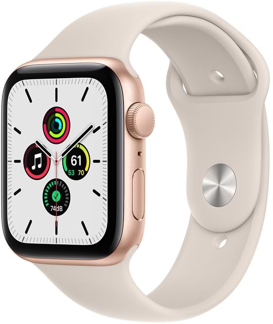 Фото - Смарт-годинник Apple Watch SE 44mm Gold Aluminium Case with Starlight Sport Band