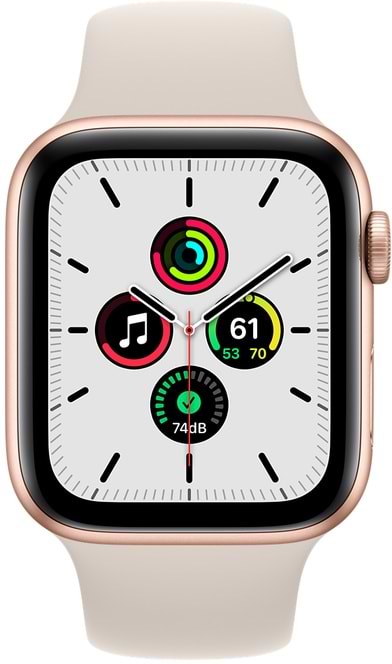 Фото - Смарт-годинник Apple Watch SE 44mm Gold Aluminium Case with Starlight Sport Band