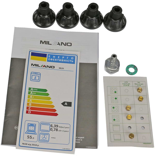 Фото - Плита газова Milano ML60 G1 /07+коричнева