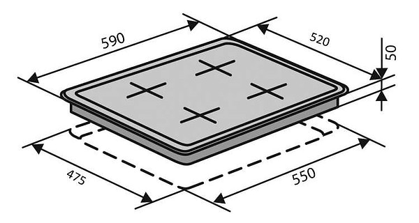 Фото - Варильна поверхня газова Ventolux HG640-DA3 CEST (MLX)