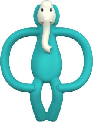 Прорезыватель Matchstick Monkey Слон, бирюзовый 11 см (MM-E-001)