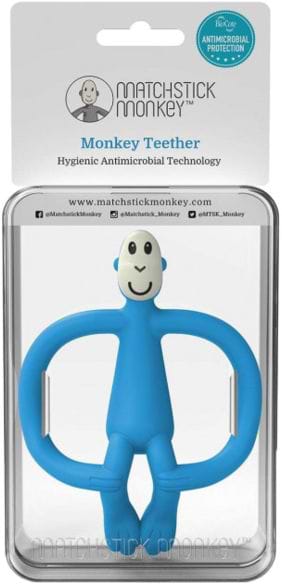Фото - Прорізувач Matchstick Monkey Обезьянка, синий 11 см (MM-ONT-017)