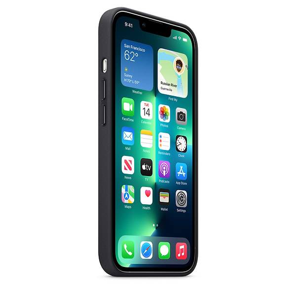 Фото - Чехол для смартфона Apple iPhone 13 Pro Leather Case with MagSafe - Midnight (MM1H3)