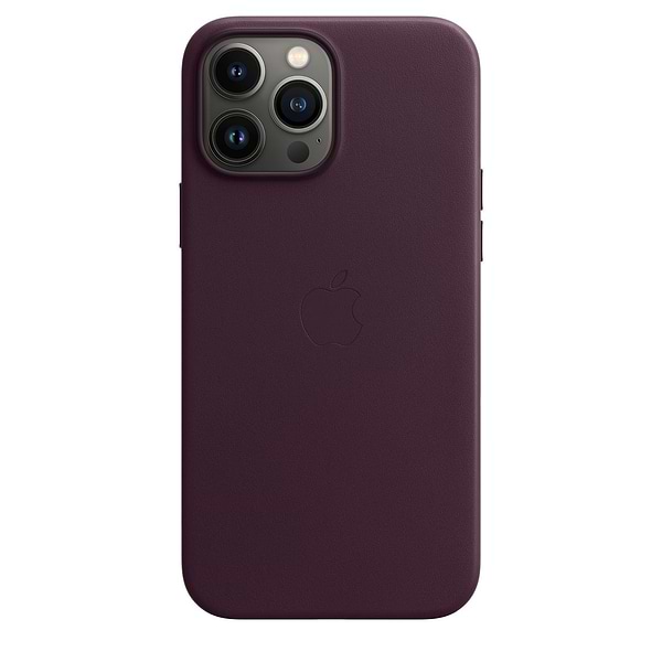 Фото - Чехол для смартфона Apple iPhone 13 Pro Max Leather Case with MagSafe - Dark Cherry (MM1M3)