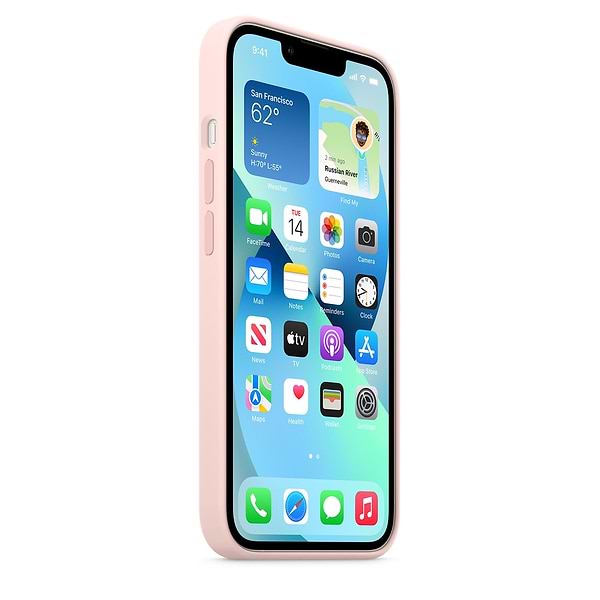 Фото - Чохол для смартфону Apple iPhone 13 Silicone Case with MagSafe – Chalk Pink (MM283)