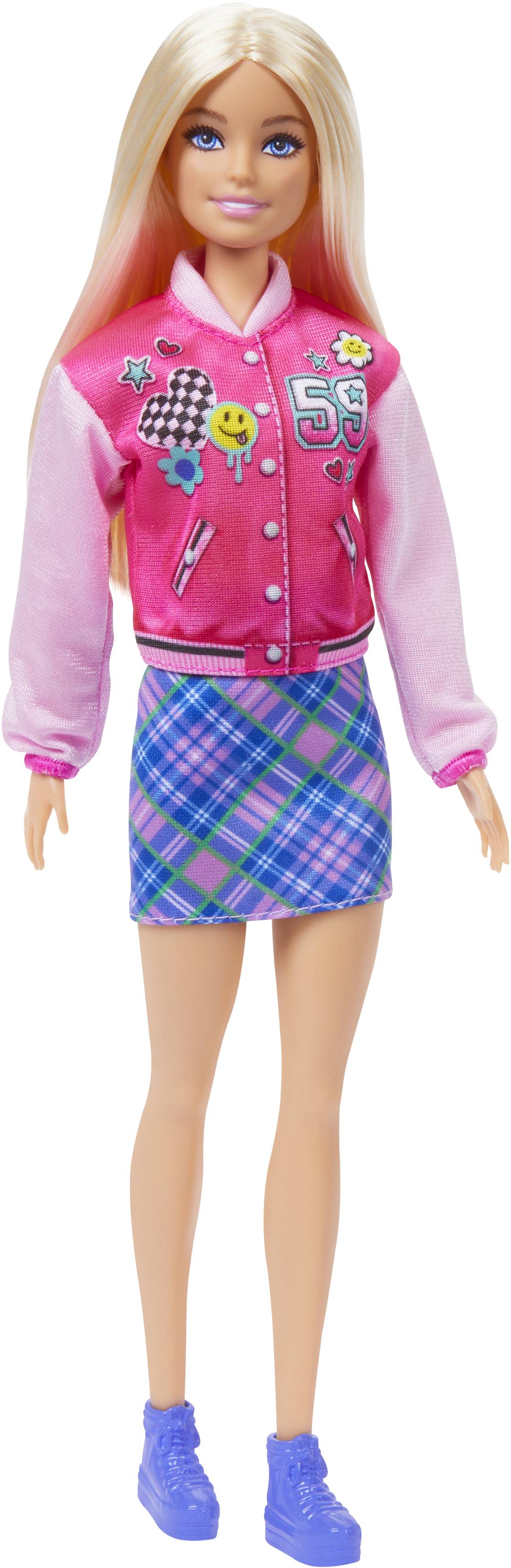 Одежда и аксессуары для куклы Barbie «Школьный стиль» с аксессуарами для учёбы (HRG84)