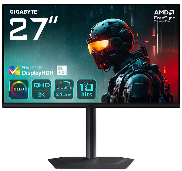 Фото - Монітор ігровий Gigabyte MO27Q2 OLED Gaming Monitor Фото - Монітор ігровий Gigabyte MO27Q2 OLED Gaming Monitor