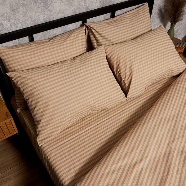 Фото - Комплект постельного белья Moon&Star Бязь Gold Люкс Sand Lines 175х210 см 40х60 2 шт. (MS-890000471)