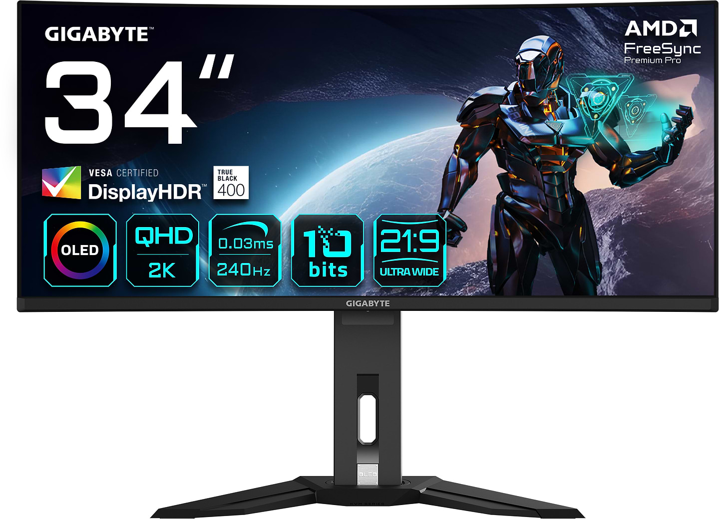 Монитор игровой Gigabyte MO34WQC2 - Фото 1