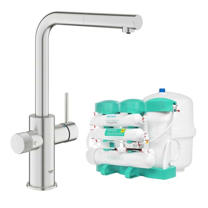 Купить Смеситель кухонный Grohe Blue Pure Minta + Ecosoft P’URE AQUACALCIUM Mint (MO67530601DC) - Фото 1 Смеситель кухонный Grohe Blue Pure Minta + Ecosoft P’URE AQUACALCIUM Mint (MO67530601DC) - Фото 1