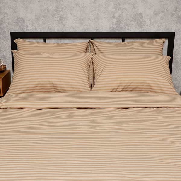 Фото - Комплект постельного белья Moon&Star Бязь Gold Люкс Sand Lines 175х210 см 40х60 2 шт. (MS-890000471)