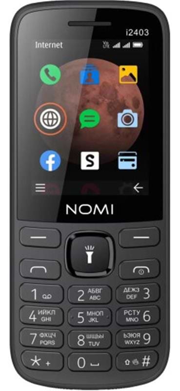 Мобильный телефон Nomi i2403 Black - Фото 1