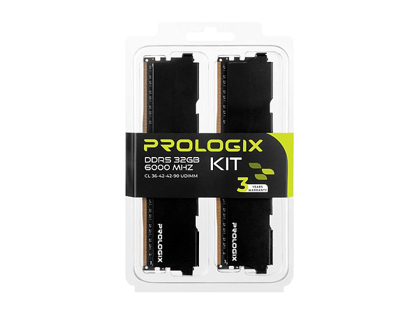 Фото - Память DDR ProLogix DDR5 2x16GB/6000 Black (PRO32GB6000B5K)