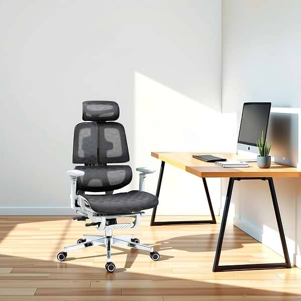 Фото - Кресло офисное GT Racer B-2450 White/Gray