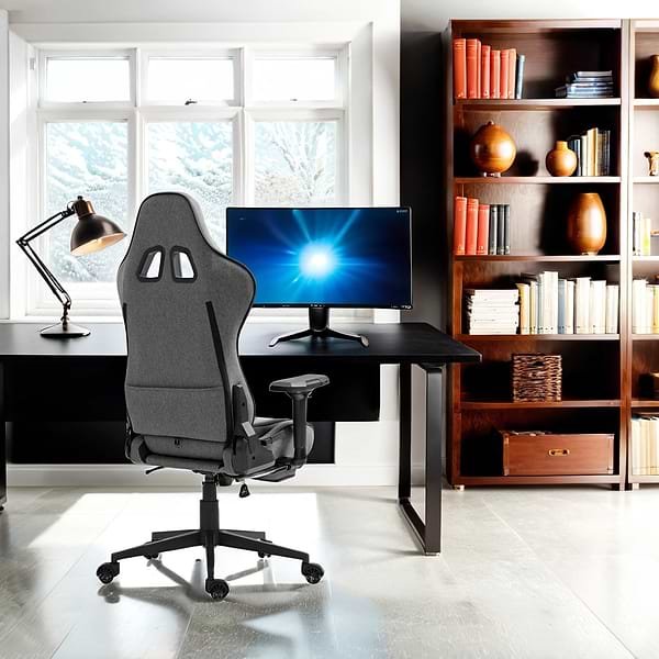 Фото - Крісло для геймерів GT Racer X-2308 Fabric Gray/Black