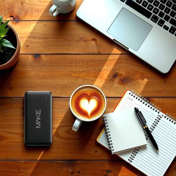 Фото - Батарея мобильная MAKE Power Bank 20000 mAh 2A+2A Black (MPB-205BK)