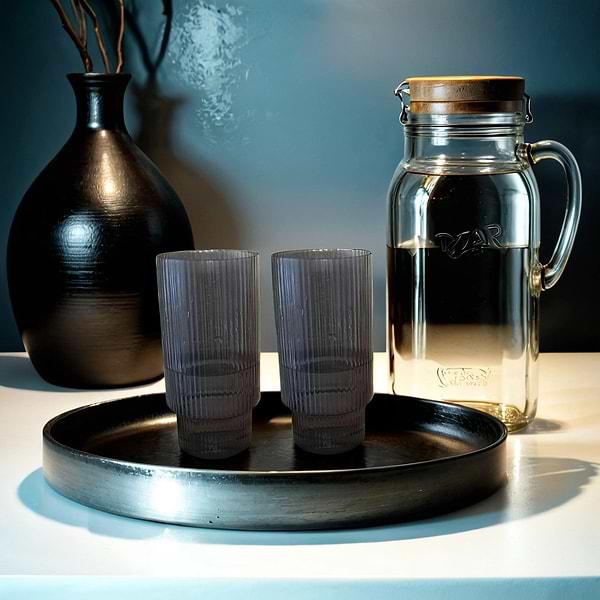 Фото - Набір склянок Ardesto Graphite 380 мл 2 шт. (AR2638SG)