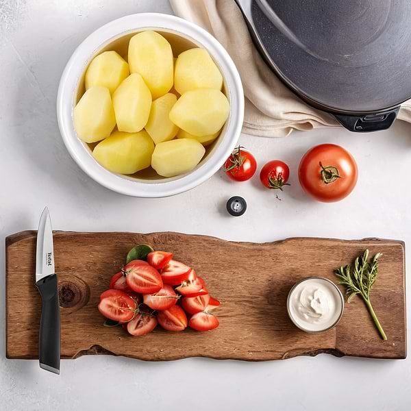 Фото - Набір ножів Tefal K221S375 Comfort 3пр: для овочів 9 см + 12 см, шеф-кухаря 15 см