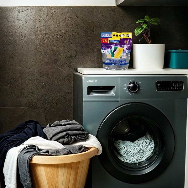 Фото - Капсулы для стирки WASH & FREE Жасмин и лаванда с марсельским мылом 75шт