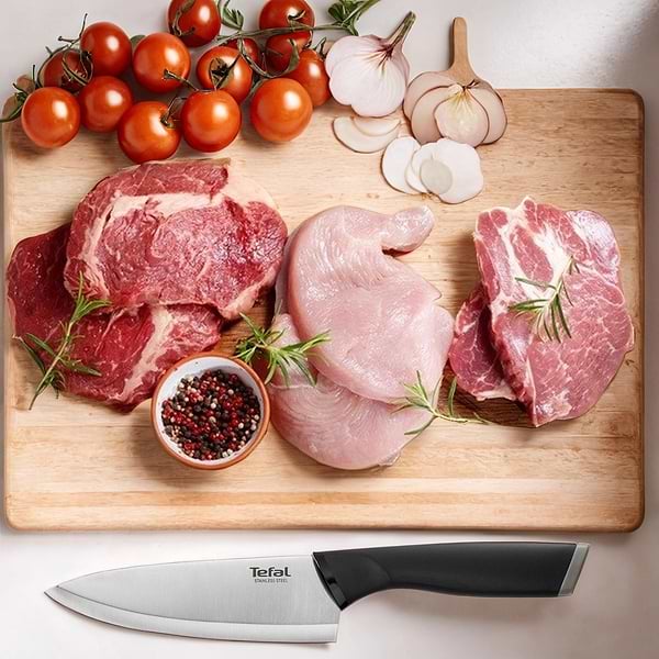 Фото - Набір ножів Tefal K221S375 Comfort 3пр: для овочів 9 см + 12 см, шеф-кухаря 15 см