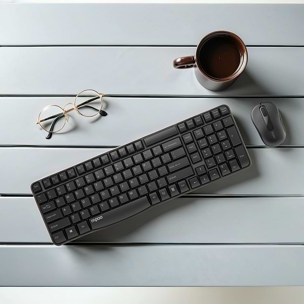 Фото - Клавиатура+мышь беспроводная Rapoo X1800S Wireless Black