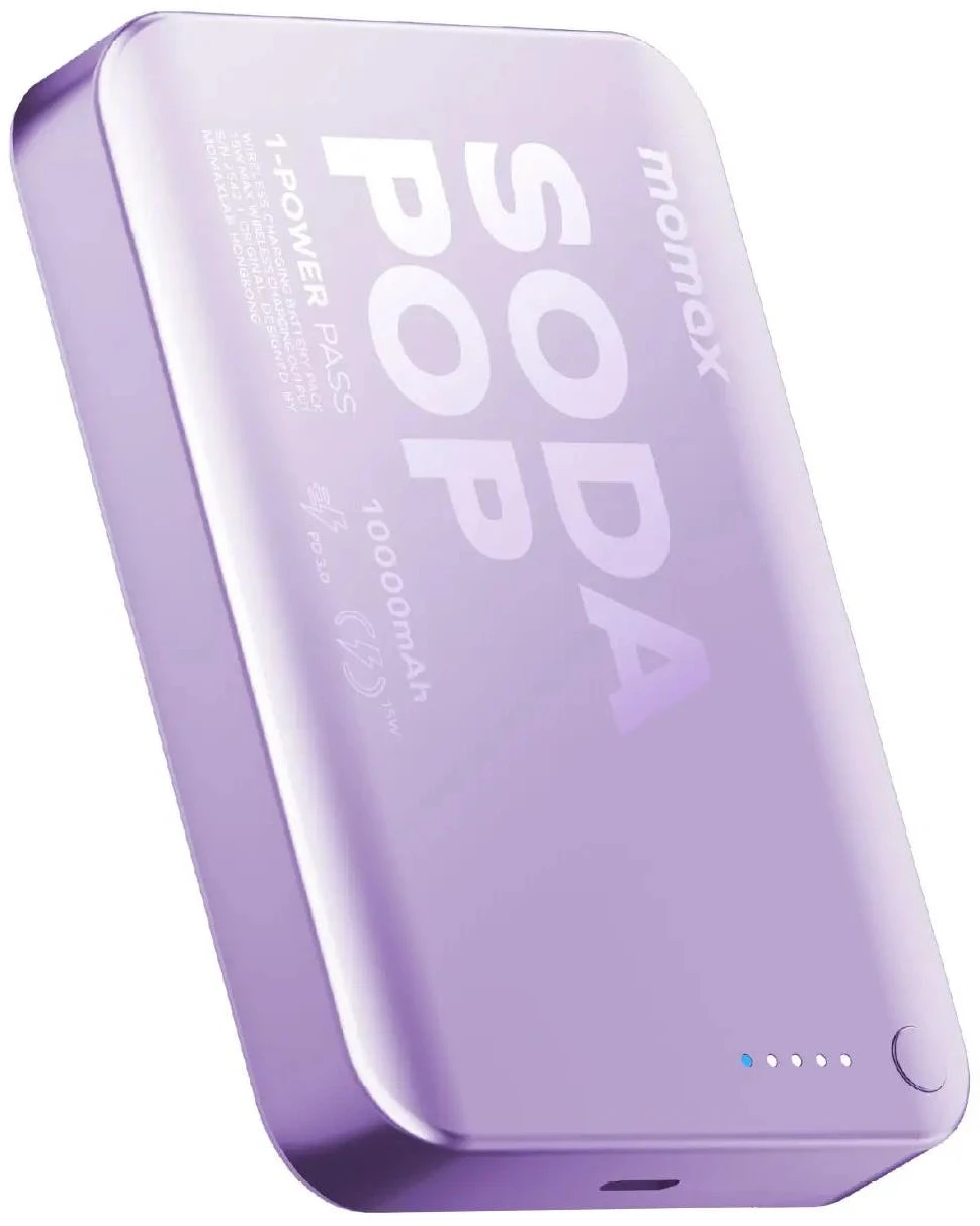 Батарея мобильная Momax 10000MAH PURPLE (IP166U)
