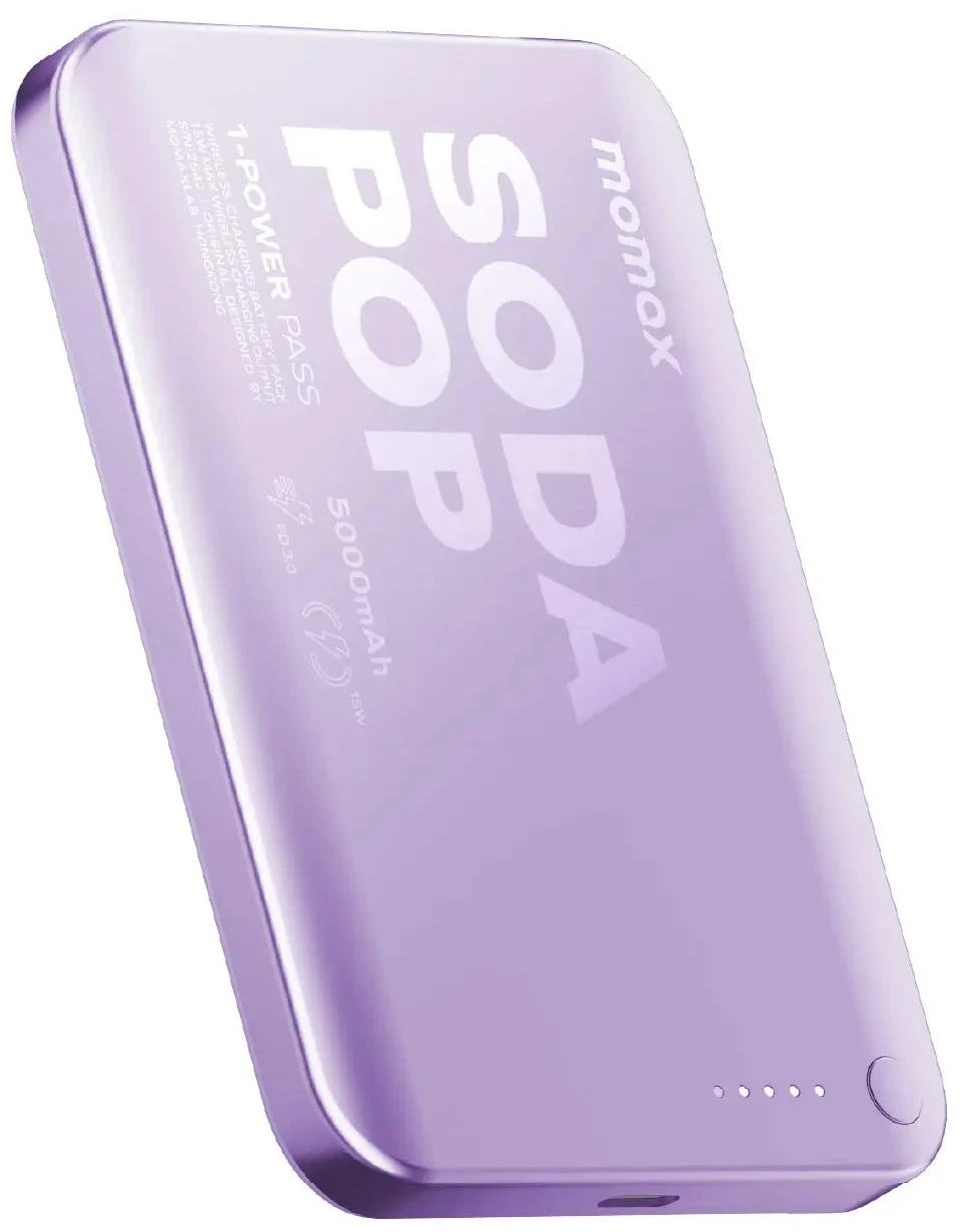 Батарея мобильная Momax 5000MAH PURPLE (IP165U)