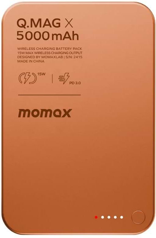 Батарея мобильная Momax 5000MAH Q.MAG X ORANGE (IP116AM)